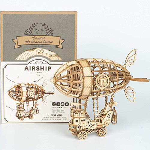 Rolife Puzzle 3D Maquetas Madera Kits para Adolescentes y Adultos (Airship)