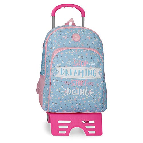 Roll Road 45526N1, Mochila para Niño Doble Compartimento, 44 cm, 19.6 litros, Azul