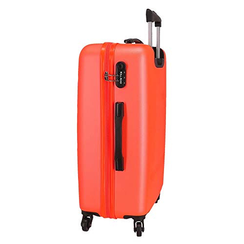 Roll Road Flex Juego de maletas Naranja 55/65 cms Rígida ABS Cierre combinación 91L 4 Ruedas Equipaje de Mano Roll Road Flex Juego de maletas Naranja 55/65 cms Rígida ABS Cierre combinación 91L 4 Ruedas Equipaje de Mano