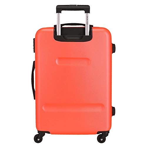 Roll Road Flex Juego de maletas Naranja 55/65 cms Rígida ABS Cierre combinación 91L 4 Ruedas Equipaje de Mano Roll Road Flex Juego de maletas Naranja 55/65 cms Rígida ABS Cierre combinación 91L 4 Ruedas Equipaje de Mano