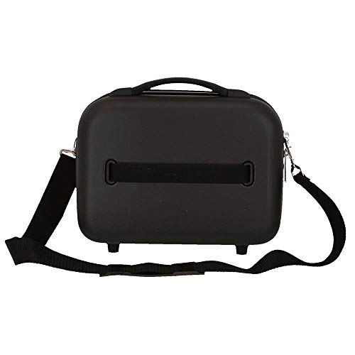 Roll Road Neceser ABS India Adaptable Negro, 29 x 21 x 15 cm