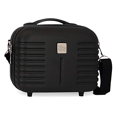 Roll Road Neceser ABS India Adaptable Negro, 29 x 21 x 15 cm Roll Road Neceser ABS India Adaptable Negro, 29 x 21 x 15 cm