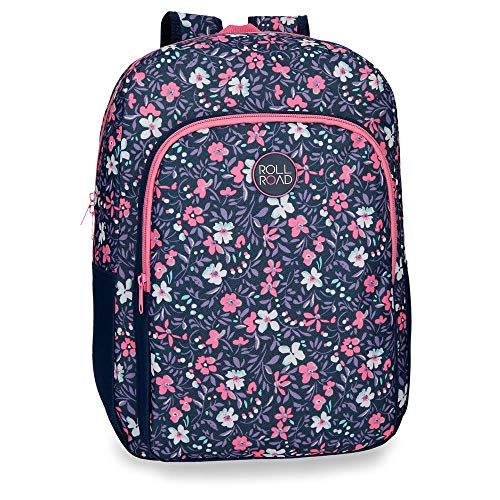 Roll Road Spring Mochila Escolar Adaptable a Carro Multicolor 30x40x13 cms Poliéster 0.24L