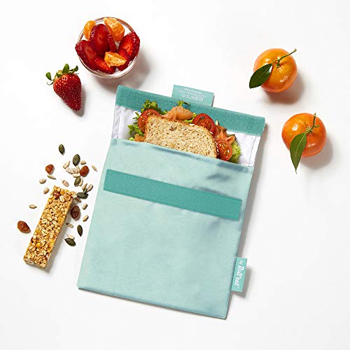 Roll'eat - Snack'n'Go Nature | Bolsa Merienda Porta Sandwich Reutilizable y Ecológico sin BPA, Menta