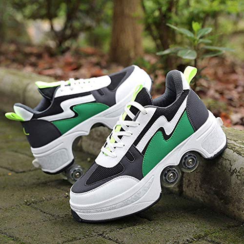 Roller Shoes Pulley Shoes Multifunctional Deformation Roller Skating Quad Skating Outdoor Sports For Adults Child,37