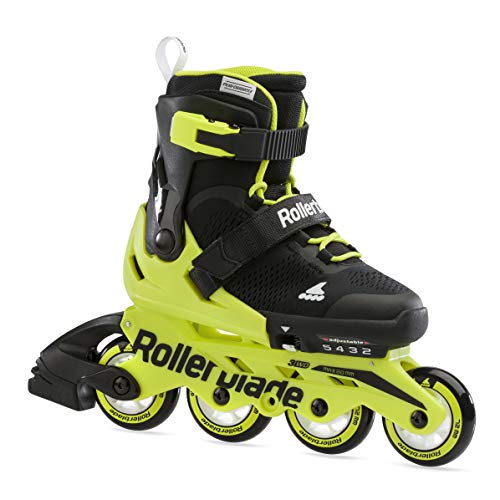 Rollerblade MICROBLADE Patines en línea, Unisex niños, Negro/Amarillo neón, 230