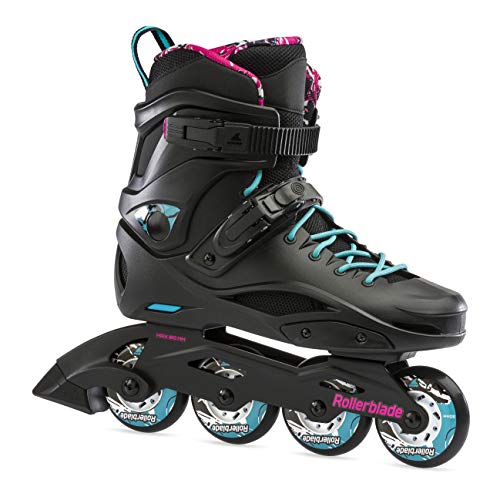 Rollerblade RB Cruiser W Patines en línea, Mujer, Color Negro y Azul Agua, 240