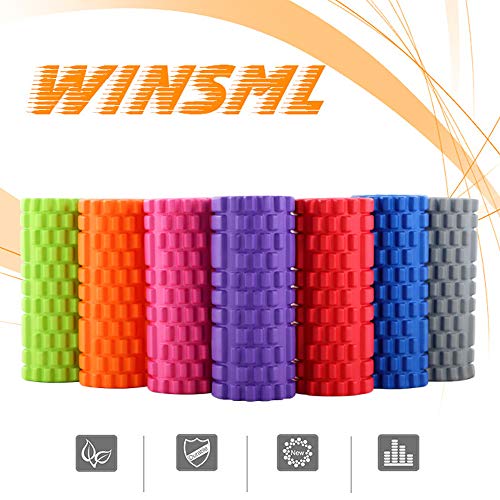 Rollo de Masaje Deportivo,Rodillo de Espuma para Terapia de Masaje,Foam Roller,para Masajes Muscular Fitness Pilates Yoga,Azul Rollo de Masaje Deportivo,Rodillo de Espuma para Terapia de Masaje,Foam Roller,para Masajes Muscular Fitness Pilates Yoga,Azul