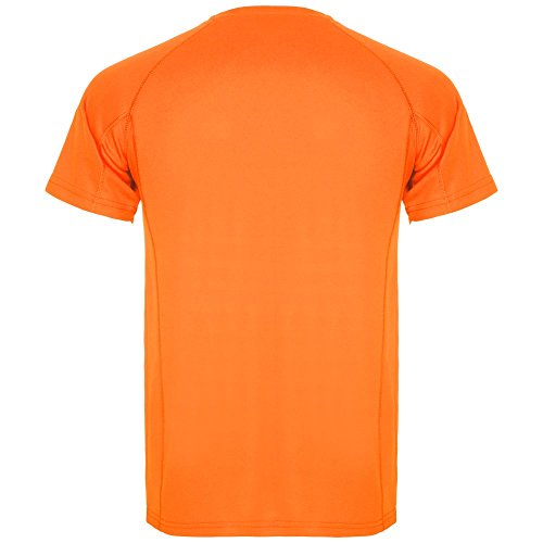 ROLY Camiseta técnica de Hombre Montecarlo, Naranja Fluorescente (L)