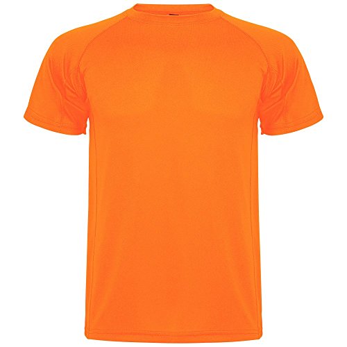 ROLY Camiseta técnica de Hombre Montecarlo, Naranja Fluorescente (L) ROLY Camiseta técnica de Hombre Montecarlo, Naranja Fluorescente (L)