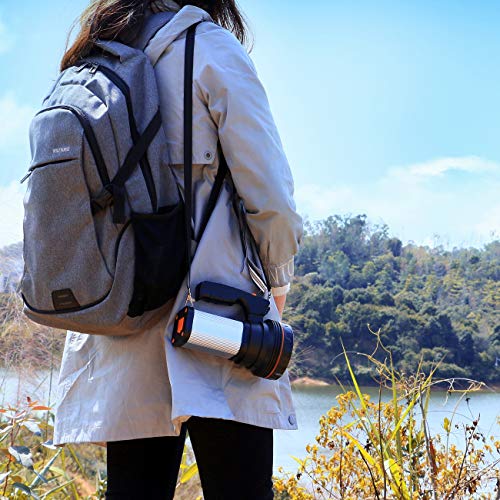 ROMER LED Rechargeable Handheld Searchlight High-Power Super Bright 9000 MA 6000 LUMENS CREE Tactical Spotlight Torch Lantern Flashlight (Plata) ROMER LED Rechargeable Handheld Searchlight High-Power Super Bright 9000 MA 6000 LUMENS CREE Tactical Spotlight Torch Lantern Flashlight (Plata)