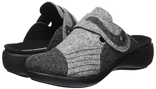 Romika Ibiza Home 306, Zapatillas de Estar por casa con talón Abierto Mujer, Gris (Grau 710), 42 EU