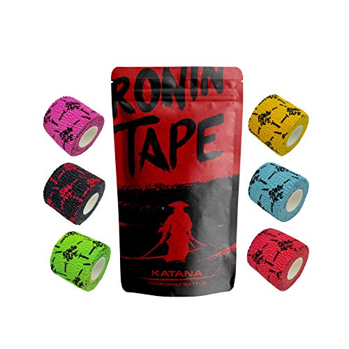 RoninTape Katana - Pack 6 - Tape por Crossfit, Hookgrip, Bar, Barbell - Elastico y Pegamento RoninTape Katana - Pack 6 - Tape por Crossfit, Hookgrip, Bar, Barbell - Elastico y Pegamento