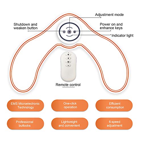 ROOTOK Electroestimulador Gluteos,Gluteos Estimulador de Glúteos Herramientas Nalgas HipTrainer para la Cadera Mujer Inteligente Hip Instructor Modelling Firing Ayuda a Levantar la Cadera