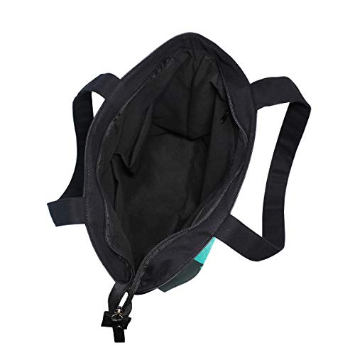 Rootti - Bolso de lona con diseño de silueta de sirena, para mujer, mujer, mujer, niña, reutilizable, bolsa de viaje, bolsa de compras, bolsa de asa Rootti - Bolso de lona con diseño de silueta de sirena, para mujer, mujer, mujer, niña, reutilizable, bolsa de viaje, bolsa de compras, bolsa de asa