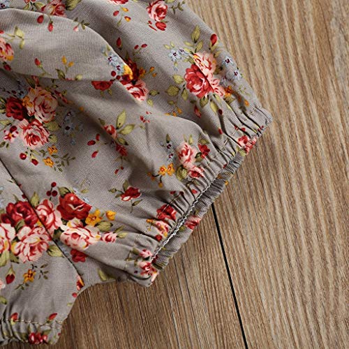 Ropa Bebe Niña Verano Fossen Recién Nacido 0 a 24 Meses Monos con Volantes y Florales Pantalones Cortos,Conjunto/2PC (Khaki, 0-6 Meses) Ropa Bebe Niña Verano Fossen Recién Nacido 0 a 24 Meses Monos con Volantes y Florales Pantalones Cortos,Conjunto/2PC (Khaki, 0-6 Meses)