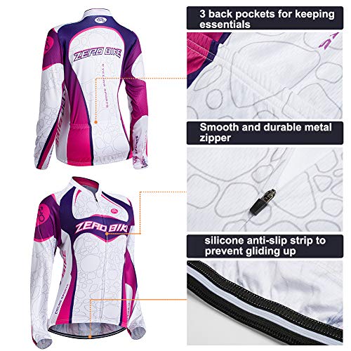 Ropa Ciclismo para Mujere, Ciclismo Maillot MTB de Manga Larga y Culotte Pantalones Acolchado 3D Ropa Ciclismo para Mujere, Ciclismo Maillot MTB de Manga Larga y Culotte Pantalones Acolchado 3D