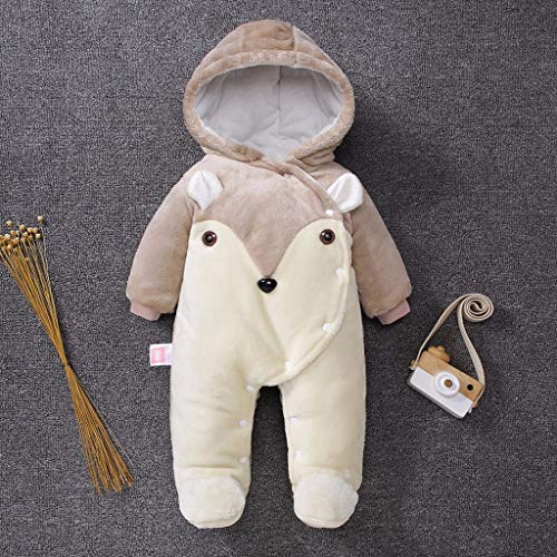 Ropa De Abrigo para Bebé ReciéN Nacido-Traje De AlgodóN Acolchado Zorro Dibujos Animados Mameluco-Chaqueta Invierno Cremallera Gruesa Traje De Nieve Sudadera Con Capucha Mono(Caqui,9-12 meses/80 ) Ropa De Abrigo para Bebé ReciéN Nacido-Traje De AlgodóN Acolchado Zorro Dibujos Animados Mameluco-Chaqueta Invierno Cremallera Gruesa Traje De Nieve Sudadera Con Capucha Mono(Caqui,9-12 meses/80 )