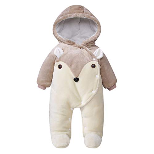 Ropa De Abrigo para Bebé ReciéN Nacido-Traje De AlgodóN Acolchado Zorro Dibujos Animados Mameluco-Chaqueta Invierno Cremallera Gruesa Traje De Nieve Sudadera Con Capucha Mono(Caqui,9-12 meses/80 ) Ropa De Abrigo para Bebé ReciéN Nacido-Traje De AlgodóN Acolchado Zorro Dibujos Animados Mameluco-Chaqueta Invierno Cremallera Gruesa Traje De Nieve Sudadera Con Capucha Mono(Caqui,9-12 meses/80 )
