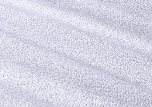 Ropa de Cama Utopía Premium 200 gsm 100% Impermeable Protector de colchón, Funda de colchón de Rizo de algodón, Transpirable, Estilo Ajustado Alrededor del elástico (135 x 190 cm)