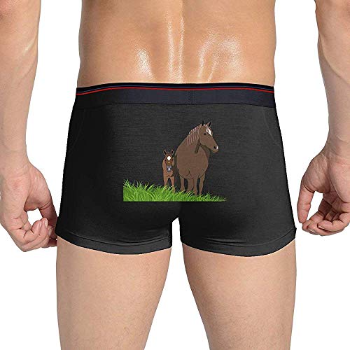 Ropa Interior de Caballo Potro S para Hombre Calzoncillos bóxer de algodón Stretch Low Rise Trunks Black XXL Ropa Interior de Caballo Potro S para Hombre Calzoncillos bóxer de algodón Stretch Low Rise Trunks Black XXL