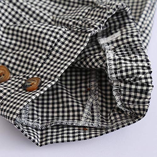 Ropa NiƱa Verano 2 a 3 4 5 6 7 aƱos - 2PC/Conjunto - Blusa con Lazo de Gasa + Pantalones Corto a Cuadros Ropa NiƱa Verano 2 a 3 4 5 6 7 aƱos - 2PC/Conjunto - Blusa con Lazo de Gasa + Pantalones Corto a Cuadros