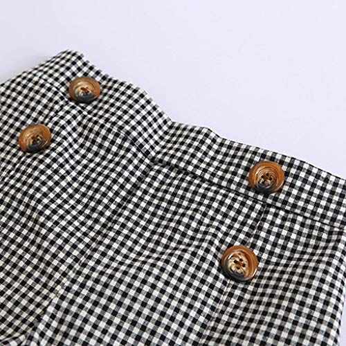 Ropa NiƱa Verano 2 a 3 4 5 6 7 aƱos - 2PC/Conjunto - Blusa con Lazo de Gasa + Pantalones Corto a Cuadros Ropa NiƱa Verano 2 a 3 4 5 6 7 aƱos - 2PC/Conjunto - Blusa con Lazo de Gasa + Pantalones Corto a Cuadros