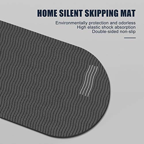 Rope Skipping Mat, Rope Skipping Floor Matte Insonorización y absorción de impactos, alta densidad Indoor Fitness Aerobic Tanzlauf Sport Mute Yoga Mat