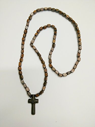 Rosario colgante religioso cristiano ortodoxo de doble cara con cruz / crucifijo de madera / 11. Rosario colgante religioso cristiano ortodoxo de doble cara con cruz / crucifijo de madera / 11.