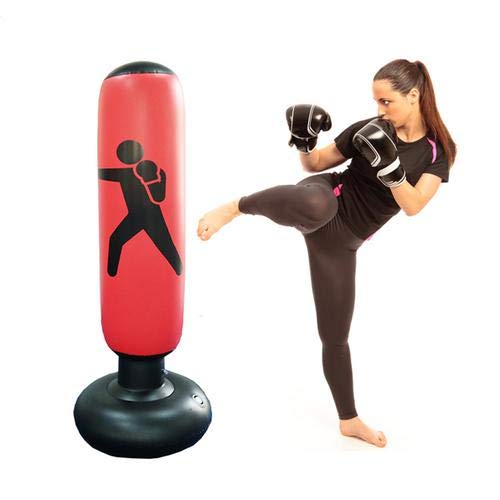 rosemaryrose Saco De Boxeo para Mujer, Inflable, Saco De Boxeo Y Saco De Boxeo con Base Gruesa, Lo Suficientemente Fuerte como para Niños Y Adultos, Ejercicio Y Alivio del Estrés, 160 Cm