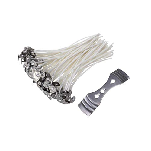 ROSENICE 15cm Mechas para Velas con la Herramienta de centrado de la Mecha 1pcs, 100pcs ROSENICE 15cm Mechas para Velas con la Herramienta de centrado de la Mecha 1pcs, 100pcs