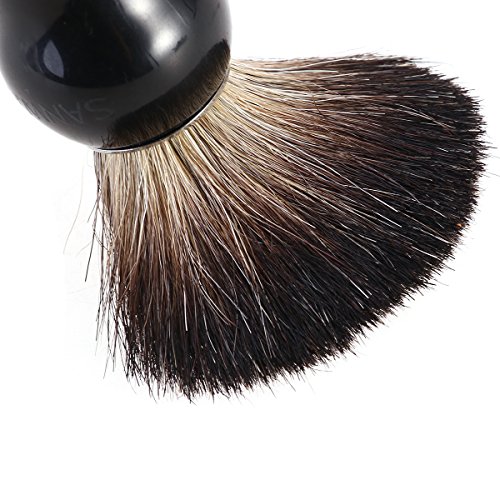 ROSENICE Brocha de Afeitar de Pelo de Tejón con Mango para Hombres Accesorio para Afeitado ROSENICE Brocha de Afeitar de Pelo de Tejón con Mango para Hombres Accesorio para Afeitado