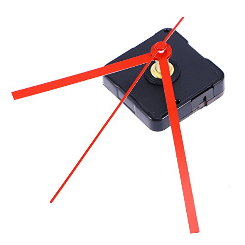 ROSENICE Kit de movimiento silencioso del reloj Mano roja del reloj recto para el reemplazo del reloj de DIY ROSENICE Kit de movimiento silencioso del reloj Mano roja del reloj recto para el reemplazo del reloj de DIY