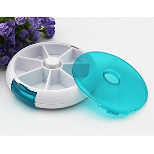 ROSENICE Pastillero Semanal 7 Compartimentos Organizador Dispensador de Pastilla (Verde) ROSENICE Pastillero Semanal 7 Compartimentos Organizador Dispensador de Pastilla (Verde)