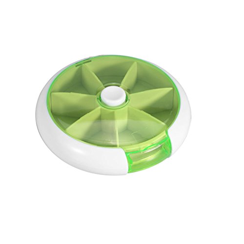 ROSENICE Pastillero Semanal 7 Compartimentos Organizador Dispensador de Pastilla (Verde) ROSENICE Pastillero Semanal 7 Compartimentos Organizador Dispensador de Pastilla (Verde)