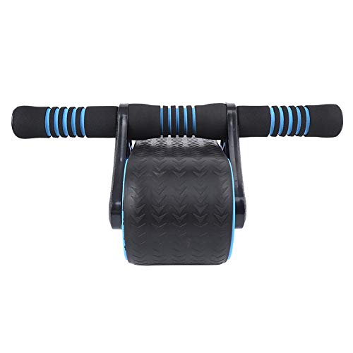 Rosilesi Springback Wheels Roller - Ejercitador Abdominal doméstico Entrenamiento de Push-up Equipo de Fitness Mudo Azul