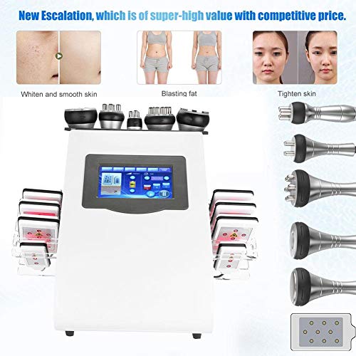 Rosvola 5 en 1 Cuerpo Que Forma el Massager, máquina multipolar del vacío de la radiofrecuencia del Masaje Gordo Profesional 40K para el Uso en el hogar del Balneario del salón(Enchufe de la UE) Rosvola 5 en 1 Cuerpo Que Forma el Massager, máquina multipolar del vacío de la radiofrecuencia del Masaje Gordo Profesional 40K para el Uso en el hogar del Balneario del salón(Enchufe de la UE)