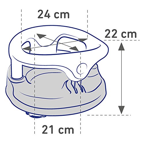 Rotho Babydesign 20429022101 Asiento para bañera, Anillo plegable, Cierre de seguridad para niños, 7-16 meses, Hasta 13kg, Sin BPA, 35x31,3x22cm, Gris/ Blanco/ Manzana Verde Rotho Babydesign 20429022101 Asiento para bañera, Anillo plegable, Cierre de seguridad para niños, 7-16 meses, Hasta 13kg, Sin BPA, 35x31,3x22cm, Gris/ Blanco/ Manzana Verde
