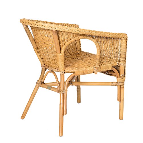 Rotin Design Rebajas : -34% Lote de 2 sillones de Mimbre Chris Miel Moderno y Barato Rotin Design Rebajas : -34% Lote de 2 sillones de Mimbre Chris Miel Moderno y Barato