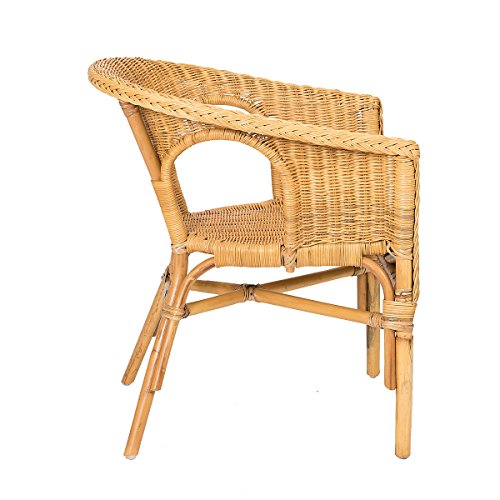 Rotin Design Rebajas : -34% Lote de 2 sillones de Mimbre Chris Miel Moderno y Barato Rotin Design Rebajas : -34% Lote de 2 sillones de Mimbre Chris Miel Moderno y Barato