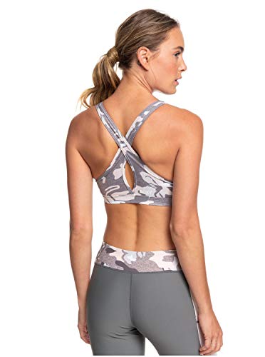 Roxy Lets Dance - Sujetador Deportivo De Sujeción Media para Mujer Sujetador Deportivo De Sujeción Media, Mujer, Charcoal Heather Darwin s, M Roxy Lets Dance - Sujetador Deportivo De Sujeción Media para Mujer Sujetador Deportivo De Sujeción Media, Mujer, Charcoal Heather Darwin s, M