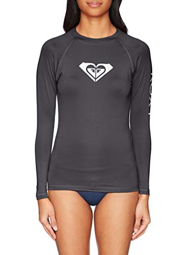 Roxy Rashgaurd - Camiseta de manga larga y manga corta para mujer - Negro - 40 Roxy Rashgaurd - Camiseta de manga larga y manga corta para mujer - Negro - 40
