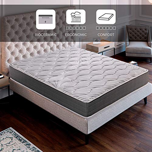 ROYAL SLEEP Colchón viscoelástico Carbono 135x190 firmeza Alta, Gama Alta, Efecto regenerador, Altura 23cm - Colchones Ceramic ROYAL SLEEP Colchón viscoelástico Carbono 135x190 firmeza Alta, Gama Alta, Efecto regenerador, Altura 23cm - Colchones Ceramic