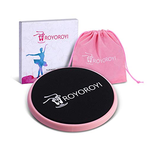 ROYOROYI Tablero de discos de giro portátil para bailarines de ballet, patinaje artístico, gimnasia para entrenamiento de equilibrio giratorio (rosa) ROYOROYI Tablero de discos de giro portátil para bailarines de ballet, patinaje artístico, gimnasia para entrenamiento de equilibrio giratorio (rosa)