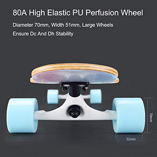 ROYWY Longboard de Freestyle Longboard monopatín del Crucero de Arce Cubierta 42" Trucos completos combado Doble Patín Calle Cepillo Crucero for Principiantes Niñas Niños Niños Jóvenes Adul/C