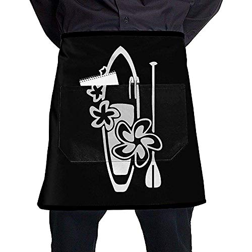 RP Amazing Delantal De Chef,Flowers Paddle Surf Board Delantales Elegantes Y Coloridos para Chef Casero para Regalos De Novios Y Novias 45x54cm RP Amazing Delantal De Chef,Flowers Paddle Surf Board Delantales Elegantes Y Coloridos para Chef Casero para Regalos De Novios Y Novias 45x54cm
