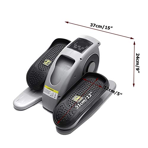 RR-YRF Mini Bicicleta Eléctrica, Máquina Elíptica Pasiva para La Cinta De Correr De Ejercicio De La Pierna/Brazo, Máquina De Caminata Ultra Delgada, Equipo De Fitness,Gris RR-YRF Mini Bicicleta Eléctrica, Máquina Elíptica Pasiva para La Cinta De Correr De Ejercicio De La Pierna/Brazo, Máquina De Caminata Ultra Delgada, Equipo De Fitness,Gris