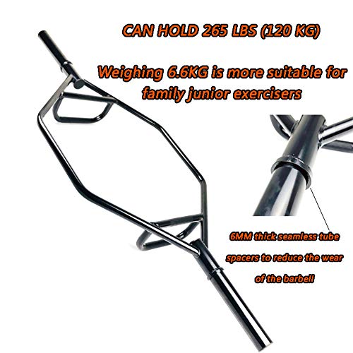 RSGK Barra De Trampa con Barra De 2 Pulgadas, Barra De Trampa Olímpica Cap Barbell, Barra Hexagonal, Barra De Encogimiento De Hombros, Barra De Peso Muerto, Peso Muerto, Entrenamiento De Fuerza RSGK Barra De Trampa con Barra De 2 Pulgadas, Barra De Trampa Olímpica Cap Barbell, Barra Hexagonal, Barra De Encogimiento De Hombros, Barra De Peso Muerto, Peso Muerto, Entrenamiento De Fuerza