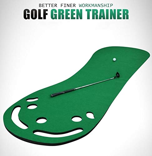 RSTJ-Sjap Colchoneta de Golf Familiar | Práctica de Putting Interior de Lujo (7 Hoyos) | Asistente de Entrenamiento de Golf Entrenador de Golf Putting Green | Campo de Golf Interior