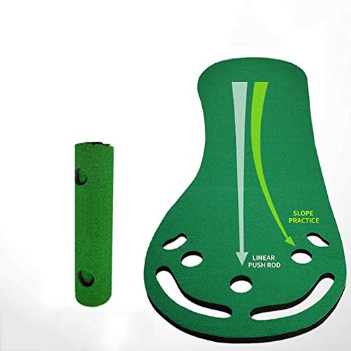 RSTJ-Sjap Colchoneta de Golf Familiar | Práctica de Putting Interior de Lujo (7 Hoyos) | Asistente de Entrenamiento de Golf Entrenador de Golf Putting Green | Campo de Golf Interior